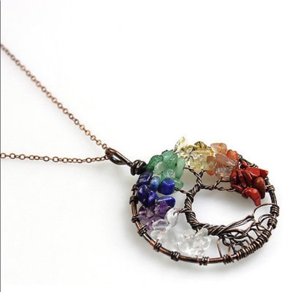 Tree of Life Multi Stone Pendant! - Picture 2 of 3